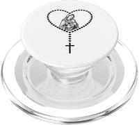 Le Saint Rosaire Vierge Marie Catholiques Cœur PopSockets PopGrip pour MagSafe