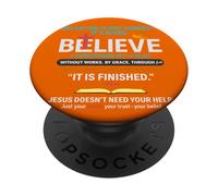 Le Salut n'est Pas gagné Il est donné 1 Corinthiens 15 1-4 PopSockets PopGrip Adhésif