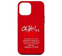 Le salut Oh oui, c'est gratuit (Éphésiens 2, 8) Coque pour iPhone 12 Pro Max