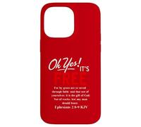 Le salut Oh oui, c'est gratuit (Éphésiens 2, 8) Coque pour iPhone 14 Pro Max