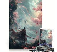 Le Samouraï Loup Puzzle de 1000 pièces pour Adolescents Jouet cognitif et ludique Assemblage de Motifs Pièce d'art 38x26cm