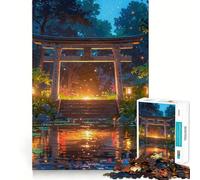 Le Sanctuaire de la Nuit Puzzle de 1000 pièces pour Adultes Jeu intellectuel et Relaxant Découpe de qualité Pièce d'art raffinée 38x26cm