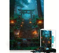 Le sanctuaire oublié Puzzle de 1000 pièces pour Adolescents Jouet cognitif et de Loisirs Doux Assemblage de Motifs Pièce d'art 38x26cm