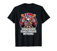 Le Sang de macareux Viking norvégien coule à Travers Mes veines T-Shirt