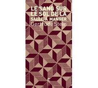 Le sang sur le sol de la salle à manger - Gertrude Stein - Cambourakis - broché - Roman
