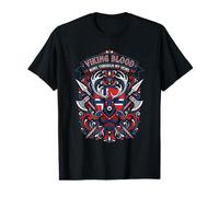 Le Sang Viking coule à Travers Mes veines Guerrier Nordique d'ascendance T-Shirt Graphique avec Valeur