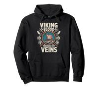 Le Sang Viking coule à Travers Mes veines Mythologie Nordique Valhalla Sweat à Capuche