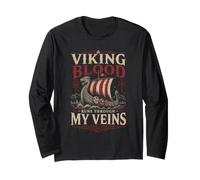 Le Sang Viking coule à Travers Mes veines norvégien Manche Longue
