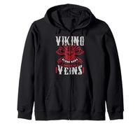 Le sang viking coule à travers mes veines païenne scandinave nordique Sweat à Capuche