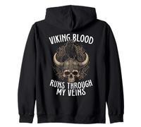 Le Sang Viking coule à Travers Mes veines Vikings Nordiques Sweat à Capuche