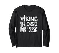 Le Sang Viking coule à Travers Mon vain Manche Longue
