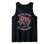 Le Sang Viking féroce coule Mes veines Guerrier du Patrimoine norvégien Débardeur