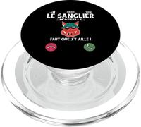 Le Sanglier M’Appelle Humour Chasse Chasseur Papa Papy PopSockets PopGrip pour MagSafe