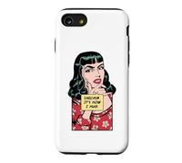 Le Sarcasme, C'est comme ça Que j'embrasse Une Fille Pop Art rétro Vintage Sarcastique Coque pour iPhone SE (2020) / 7/8