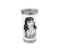 Le sarcasme, c'est comme ça que j'embrasse une fille pop art rétro vintage sarcastique Gobelet isotherme en acier inoxydable double paroi