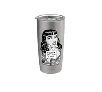 Le sarcasme, c'est comme ça que j'embrasse une fille pop art rétro vintage sarcastique Gobelet isotherme en acier inoxydable double paroi