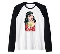 Le Sarcasme, C'est comme ça Que j'embrasse Une Fille Pop Art rétro Vintage Sarcastique Manche Raglan