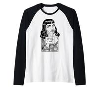 Le Sarcasme, C'est comme ça Que j'embrasse Une Fille Pop Art rétro Vintage Sarcastique Manche Raglan