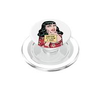 Le Sarcasme, C'est comme ça Que j'embrasse Une Fille Pop Art rétro Vintage Sarcastique PopSockets PopGrip pour MagSafe