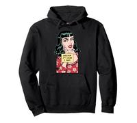 Le Sarcasme, C'est comme ça Que j'embrasse Une Fille Pop Art rétro Vintage Sarcastique Sweat à Capuche
