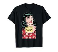 Le Sarcasme, C'est comme ça Que j'embrasse Une Fille Pop Art rétro Vintage Sarcastique T-Shirt
