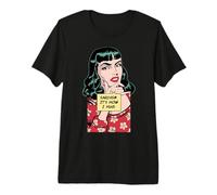 Le Sarcasme, C'est comme ça Que j'embrasse Une Fille Pop Art rétro Vintage Sarcastique T-Shirt Haut de Gamme