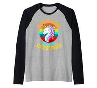 Le Sarcasme est Mon Amant de Licorne Superpuissance Manche Raglan