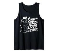 Le Sarcasme est Mon Langage d'amour Chat Débardeur