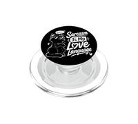 Le Sarcasme est Mon Langage d'amour Chat PopSockets PopGrip pour MagSafe