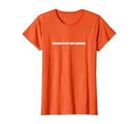 Le Sarcasme est Mon langage d'amour T-Shirt, Femme, Orange, M