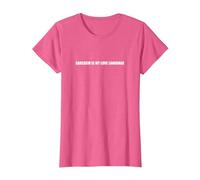 Le Sarcasme est Mon langage d'amour T-Shirt, Femme, Rose Chiné, XS