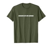 Le Sarcasme est Mon langage d'amour T-Shirt, Homme, Olive, M