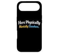 Le Sarcasme Ici, physiquement et mentalement, ailleurs, pour Hommes drôles Coque pour iPhone Air