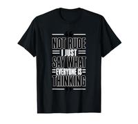 Le Sarcasme n'est Pas Grossier, Je dis Juste ce Que Tout Le Monde T-Shirt Graphique avec Valeur