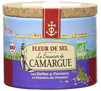 Le Saunier de Camargue Fleur de Sel aux Herbes de Provence Boîte Ronde 125 g