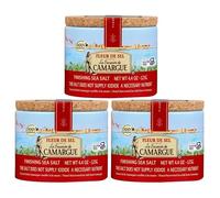 Le Saunier De Camargue Fleur De Sel Sea Salt, 4.4-Ounce Canisters (Pack of 3)