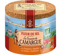 Le Saunier de Camargue Fleur de Sel Tomate Basilic 125g