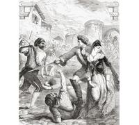 Le sauvetage de la duchesse de Popoli des Miquelets par le comte de Peterborough pendant le siège de Barcelone 1705. Charles Mordaunt 3e comte de Peterborough et 1er comte de Monmouth 1658 1735. Noble