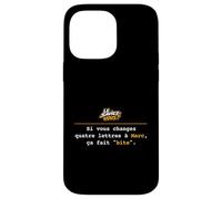 Le saviez-Vous Si Vous changez 4 Lettres à Marc ca Fait Bite Coque pour iPhone 14 Pro Max