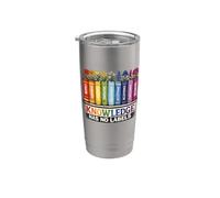 Le savoir n'a pas de label Rainbow Books Education Pride Gobelet isotherme en acier inoxydable double paroi