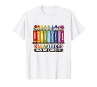 Le Savoir n'a Pas de Label Rainbow Books Education Pride T-Shirt