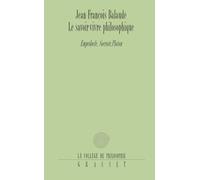 Le savoir-vivre philosophique