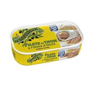 LE SAVOUREUX - 1/6 Filets De Thon Pêche Responsable À L'Huile D'Olive Vierge Extra 115G - Lot De 4 - Vendu Par Lot