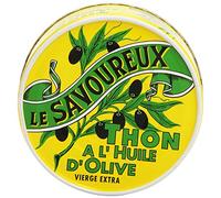 Le Savoureux Thon à l'Huile d'Olive Vierge Extra la Boîte de 160 g net - Lot de 4