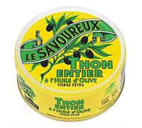 Le Savoureux Thon Albacore Haut de Gamme à l'Huile d'Olive Vierge Extra - 160g - Saveur Exceptionnelle - Conserve de Poisson Exquise - Le Lot De 3