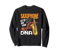 Le Saxophone dans Mon ADN Hobby Saxophoniste Amateur de Saxophones Sweatshirt