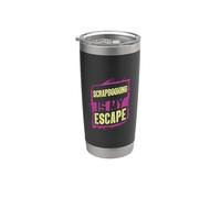 Le scrapbooking est mon art d'évasion Gobelet isotherme en acier inoxydable double paroi