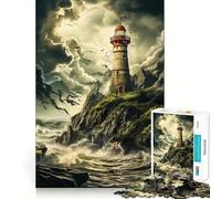Le Secret du Vieux Phare Puzzle de 1000 pièces pour Adolescents Jeu de réflexion Découpe de précision pour Les fêtes 38x26cm