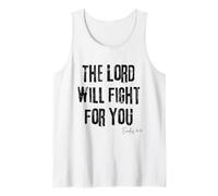 Le Seigneur combattra pour toi Exode 14:14 Bible Faith Débardeur