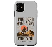 Le Seigneur combattra pour toi - Exode 14:14 Retro Coque pour iPhone 11